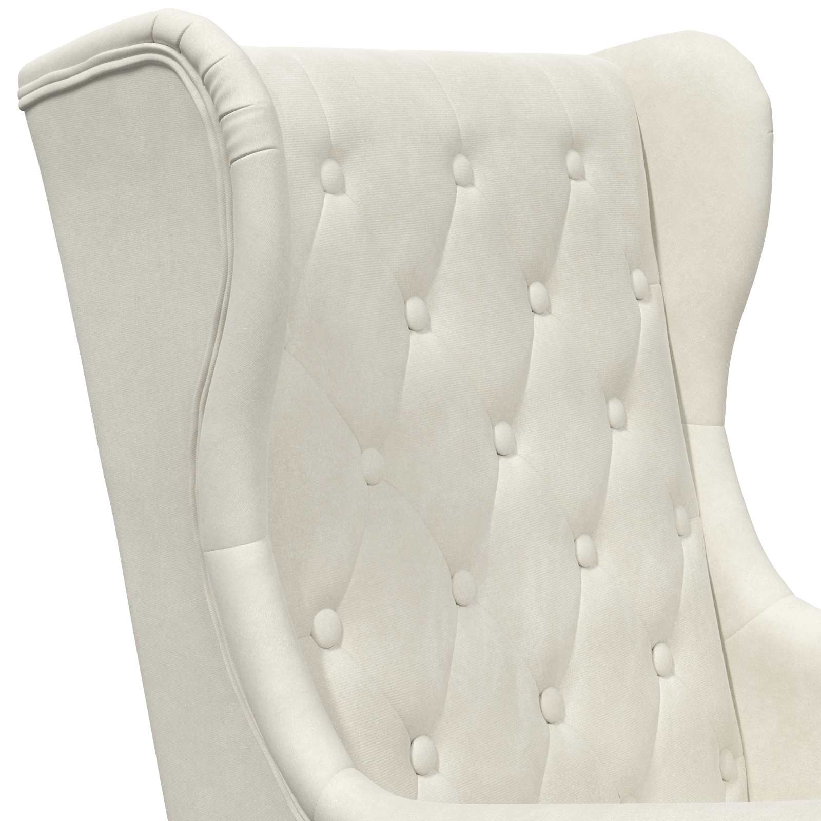 Poltrona Crema Velluto | homemem39