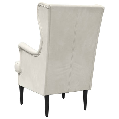 Poltrona Crema Velluto | homemem39