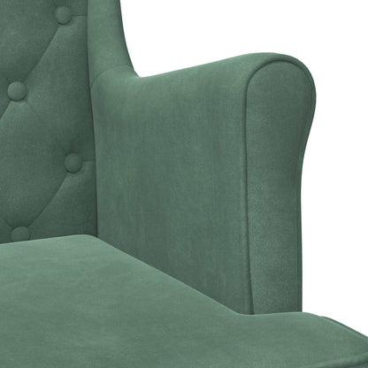 Poltrona Verde Mare Velluto | homemem39