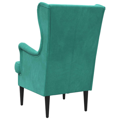 Poltrona Turchese Velluto