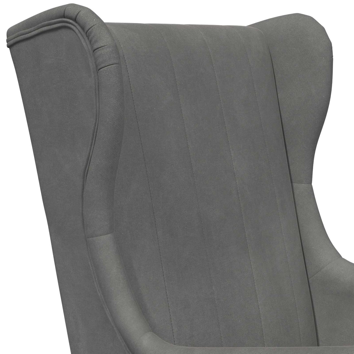 Poltrona Grigio Scuro Velluto