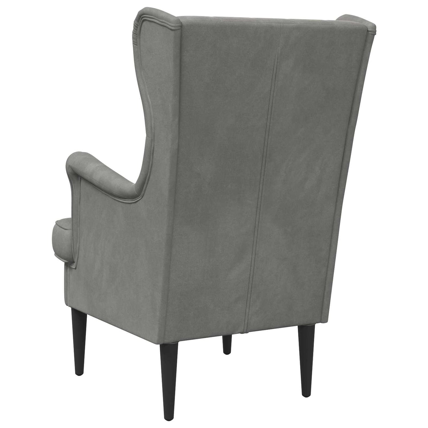 Poltrona Grigio Scuro Velluto