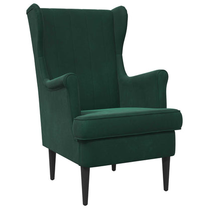 Poltrona Verde Scuro Velluto