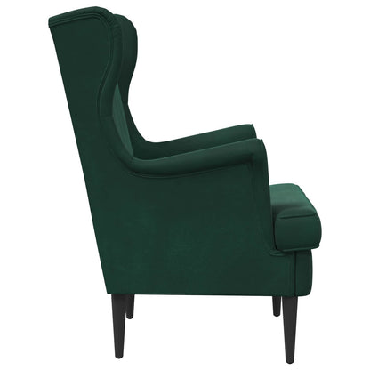 Poltrona Verde Scuro Velluto