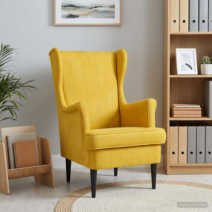 Poltrona Giallo Velluto