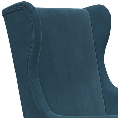 Poltrona Blu Velluto