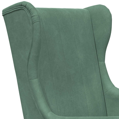 Poltrona Verde Mare Velluto