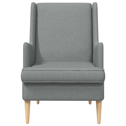 Poltrona Grigio Chiaro Tessuto