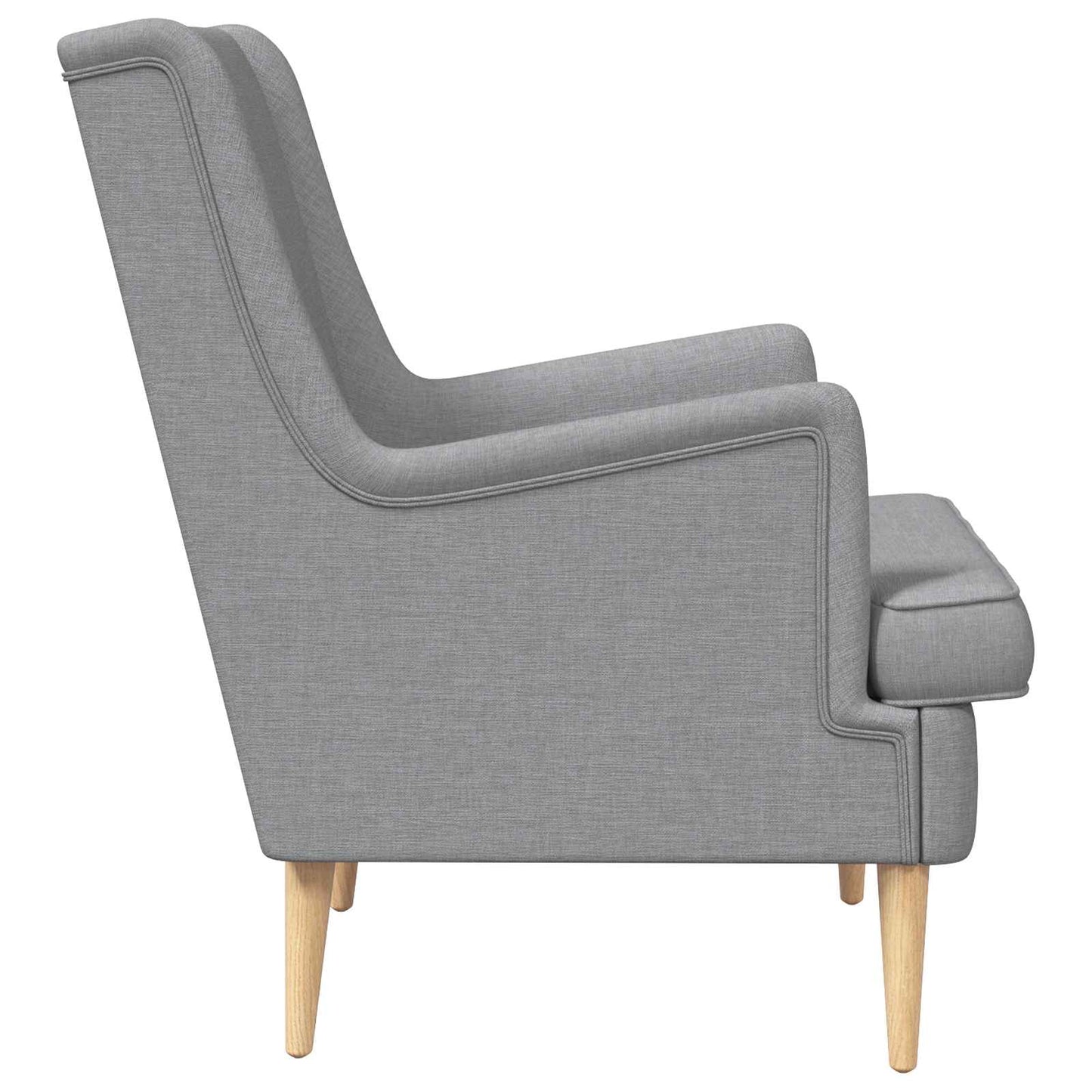 Poltrona Grigio Chiaro Tessuto