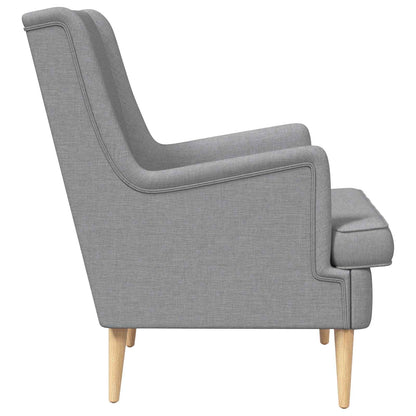 Poltrona Grigio Chiaro Tessuto