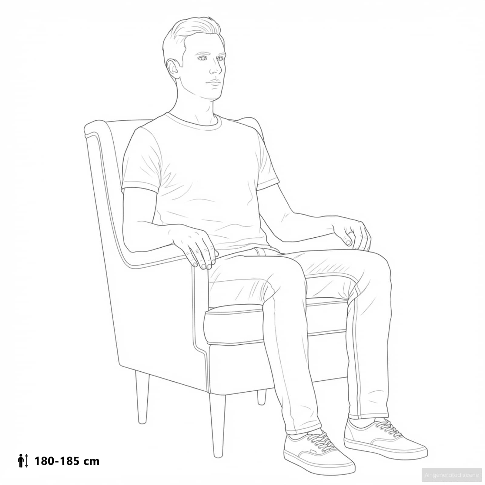 Poltrona Crema Tessuto | homemem39
