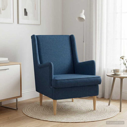 Poltrona Blu Tessuto