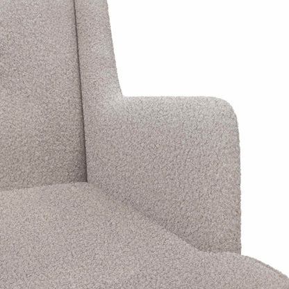 Poltrona Grigio Chiaro Tessuto in Lana di Pecora | homemem39