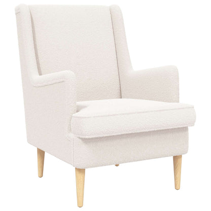 Poltrona Crema Bouclé