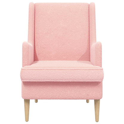 Poltrona Rosa Bouclé