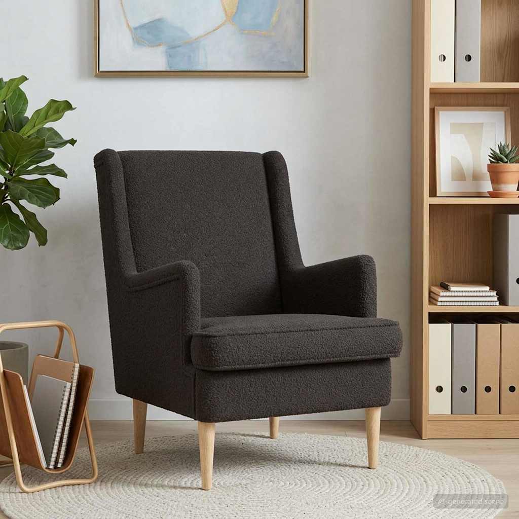 Poltrona Nero Bouclé