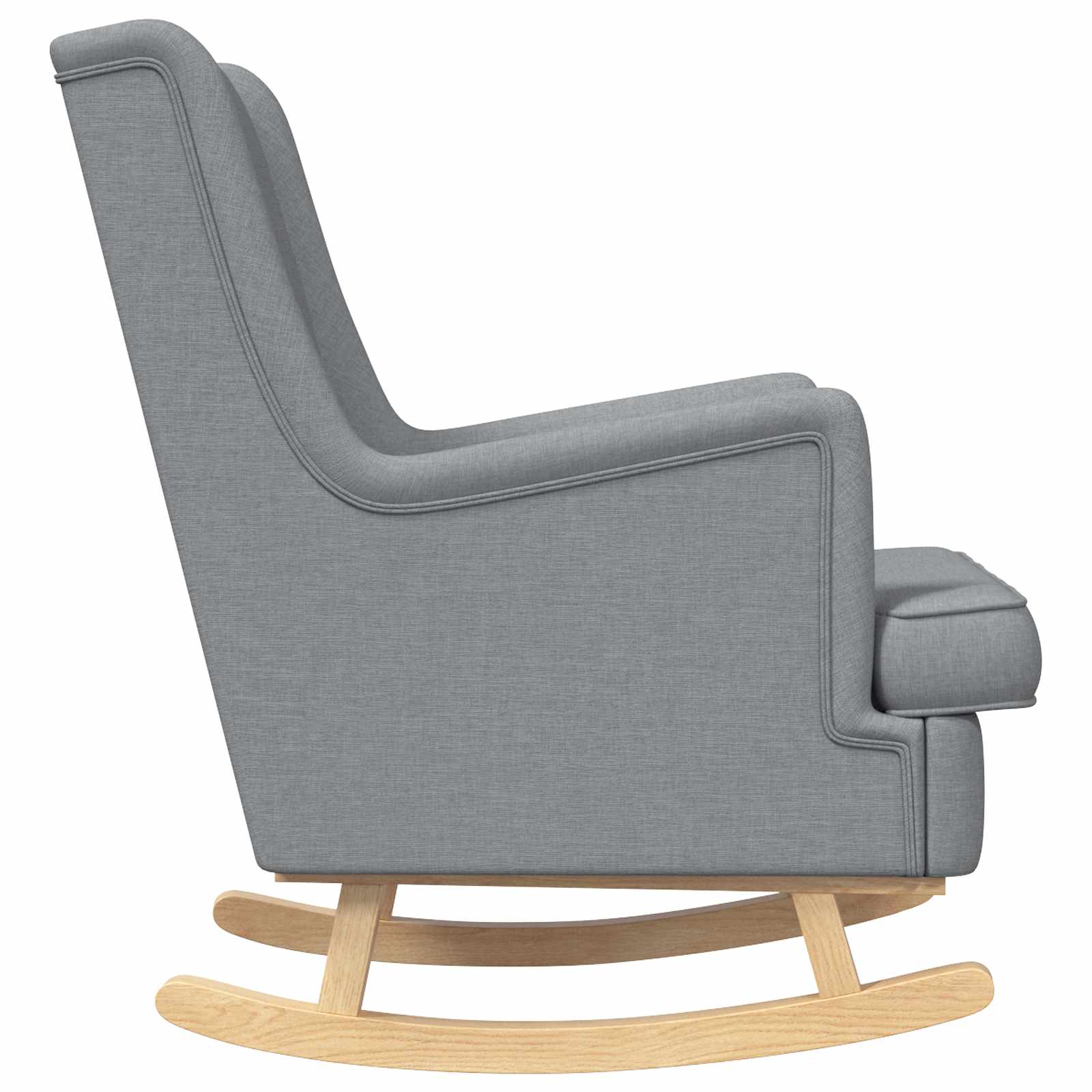 Sedia a dondolo Grigio chiaro 62 x 80 x 85 cm Tessuto | homemem39