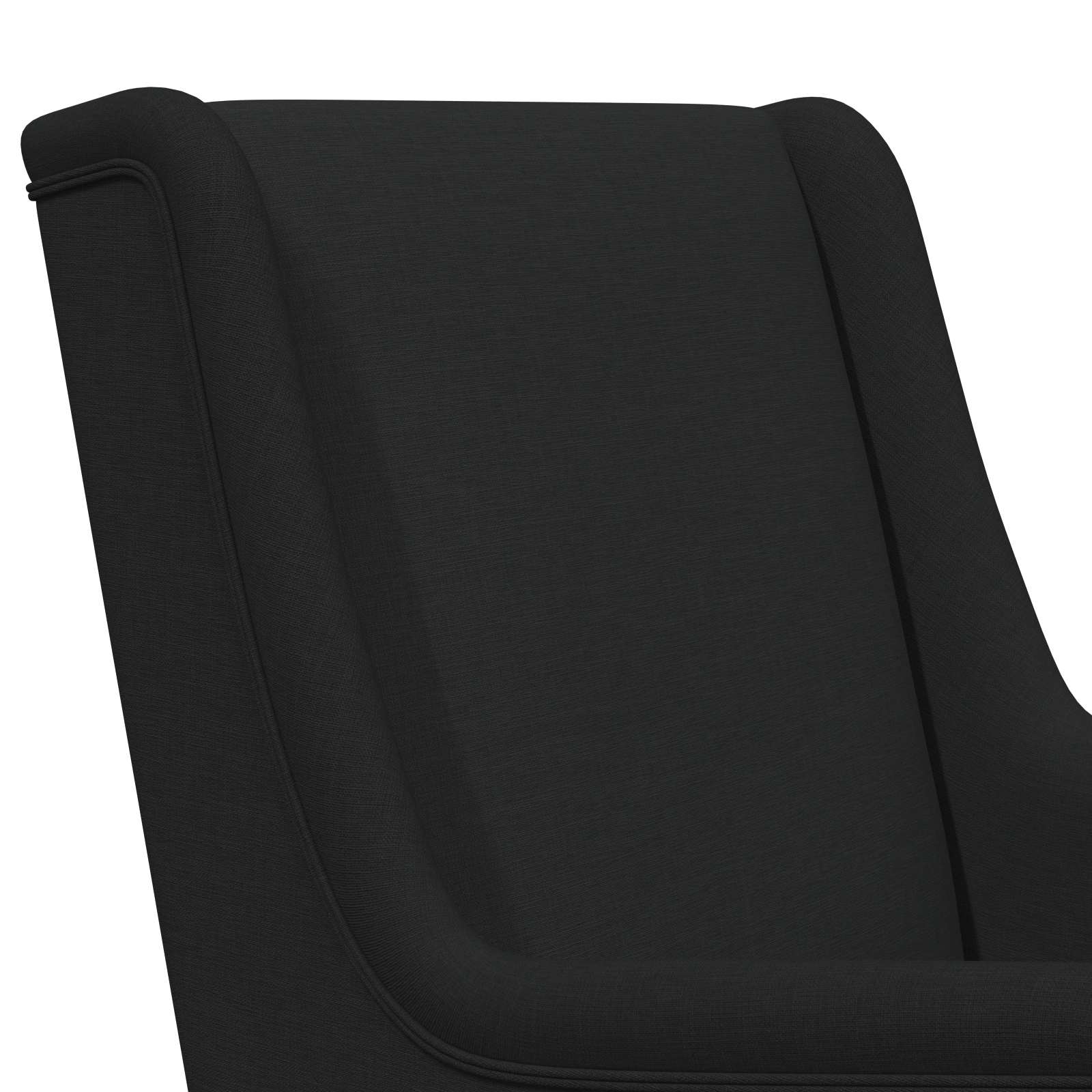 Sedia a dondolo Nero 62 x 80 x 85 cm Tessuto | homemem39