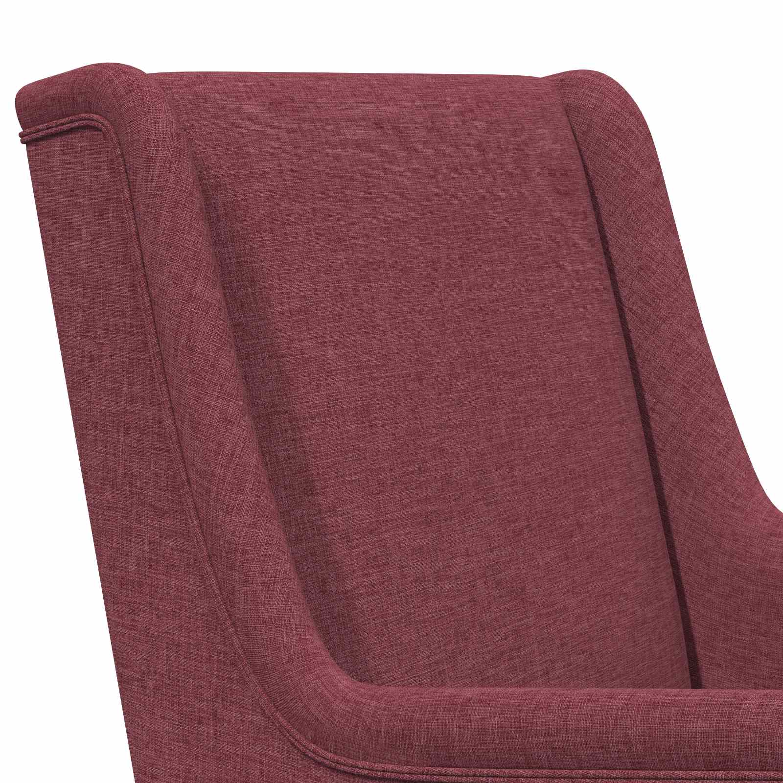 Sedia a dondolo Rosso Vino 62 x 80 x 85 cm Tessuto | homemem39