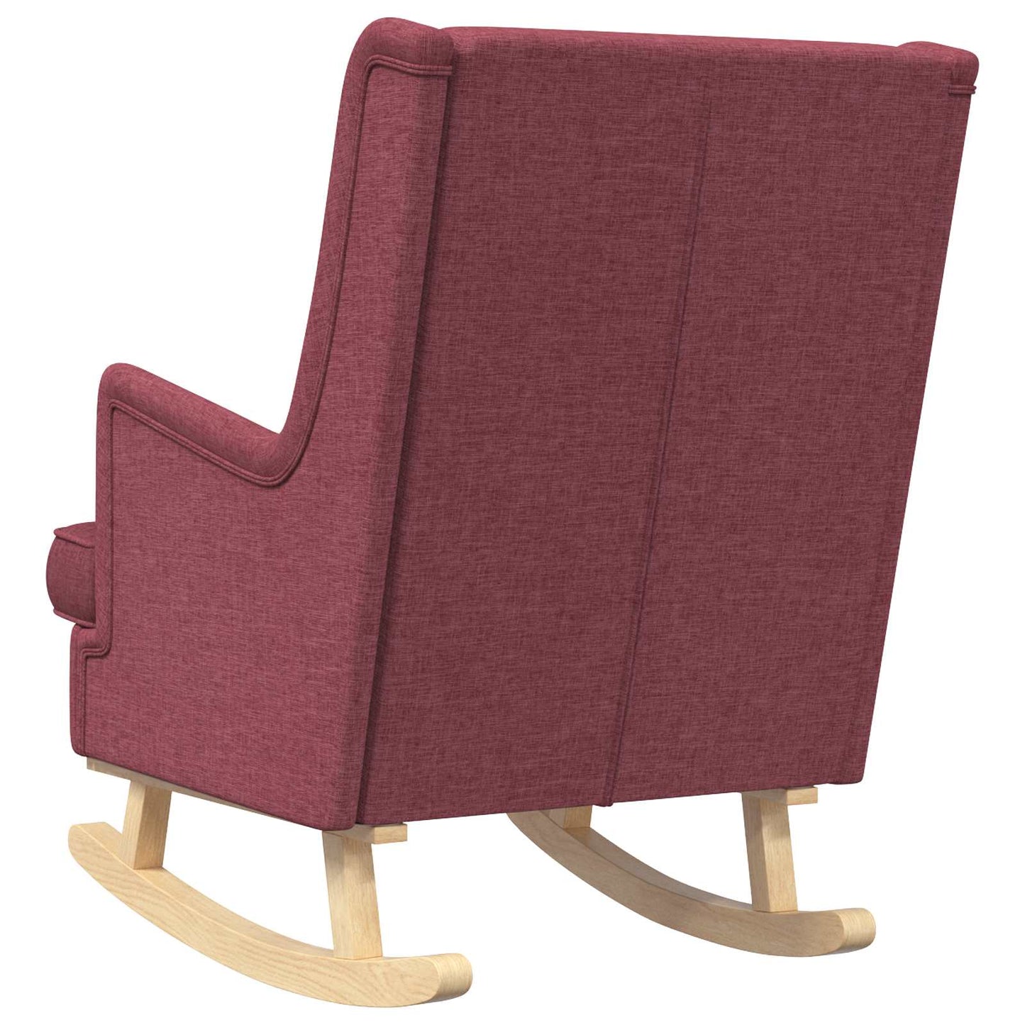 Sedia a dondolo Rosso Vino 62 x 80 x 85 cm Tessuto | homemem39