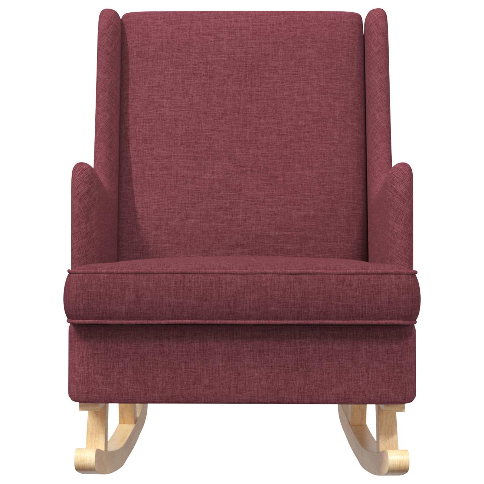 Sedia a dondolo Rosso Vino 62 x 80 x 85 cm Tessuto | homemem39