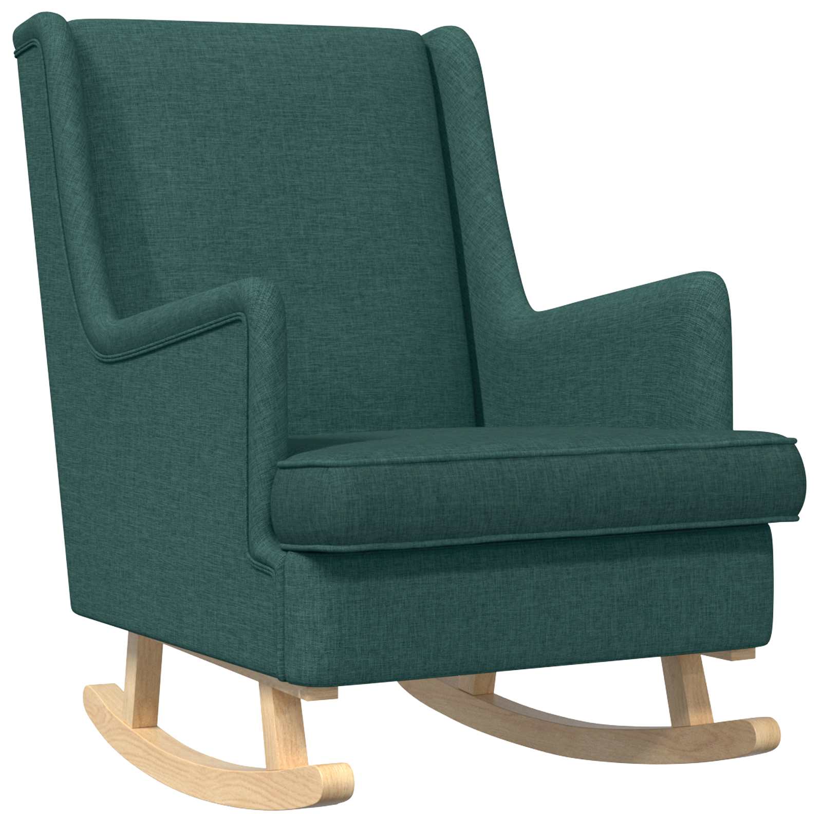 Sedia a dondolo Verde Scuro 62 x 80 x 85 cm Tessuto | homemem39