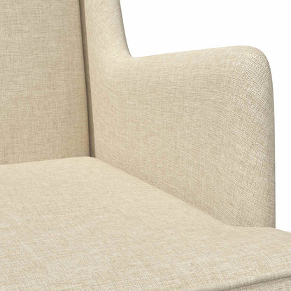 Sedia a dondolo Crema 62 x 80 x 85 cm Tessuto | homemem39