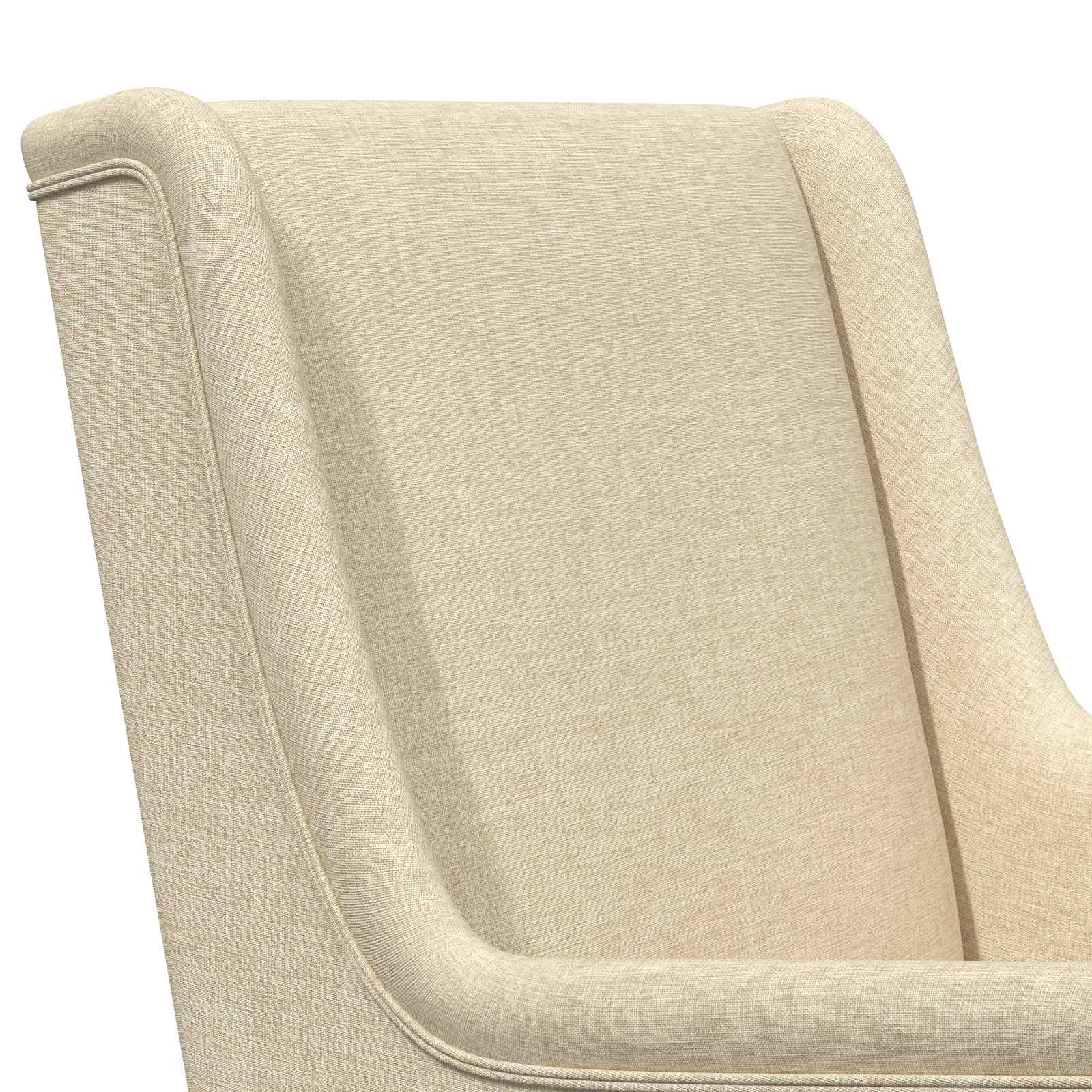 Sedia a dondolo Crema 62 x 80 x 85 cm Tessuto | homemem39