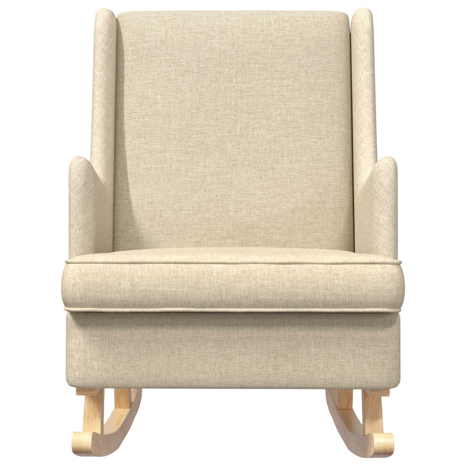 Sedia a dondolo Crema 62 x 80 x 85 cm Tessuto | homemem39