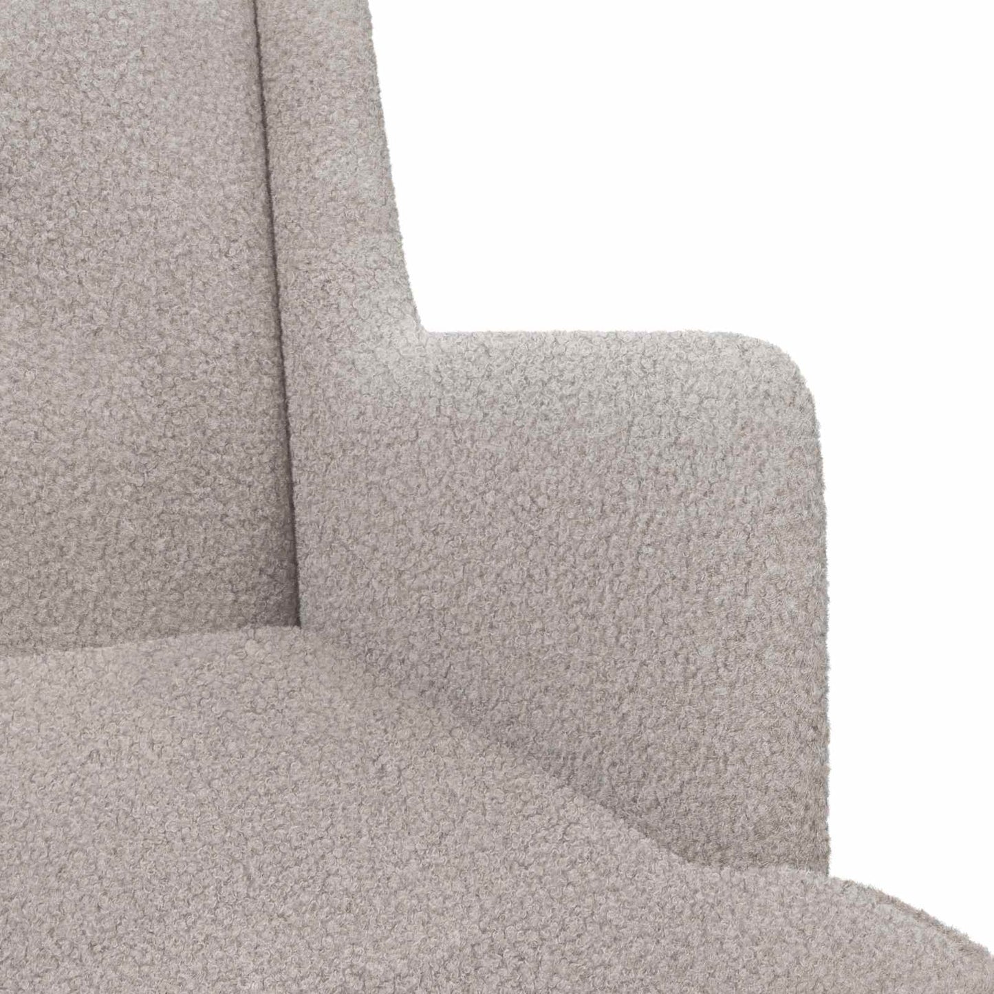 Sedia a dondolo Grigio Chiaro 62 x 80 x 85 cm Bouclé | homemem39