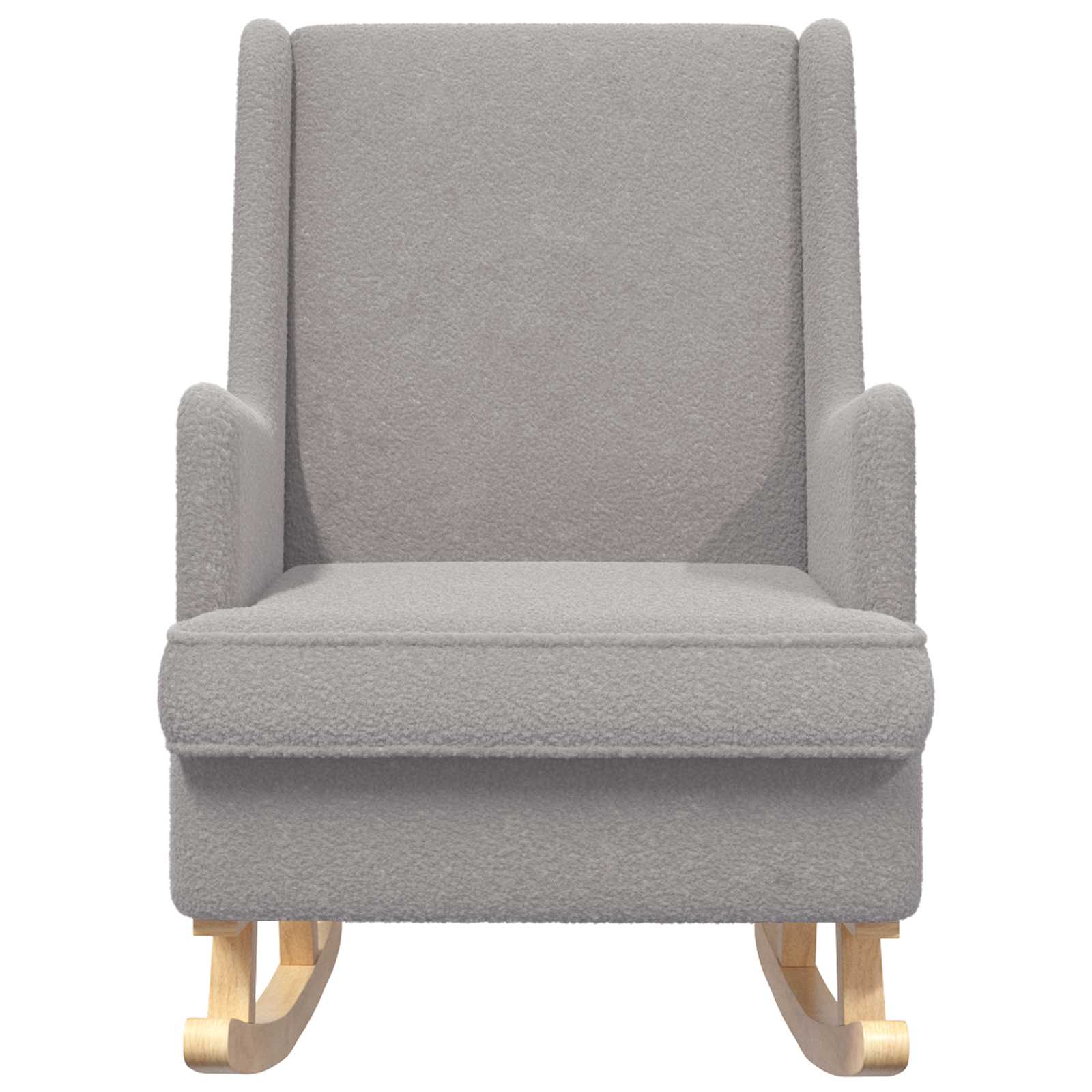 Sedia a dondolo Grigio Chiaro 62 x 80 x 85 cm Bouclé | homemem39