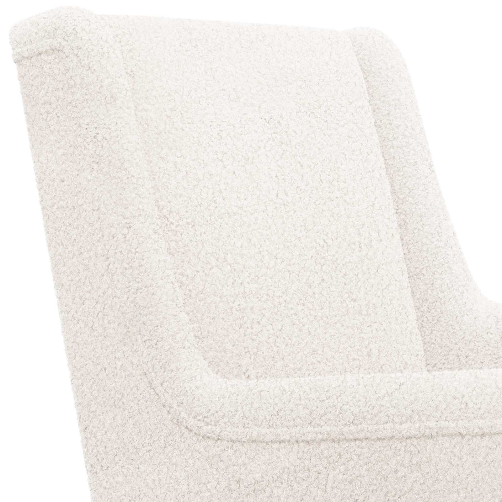 Sedia a dondolo Crema 62 x 80 x 85 cm Bouclé | homemem39