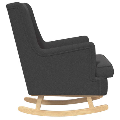 Sedia a dondolo Grigio Scuro 62 x 80 x 85 cm Bouclé | homemem39