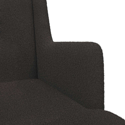 Sedia a dondolo Nero 62 x 80 x 85 cm Bouclé | homemem39