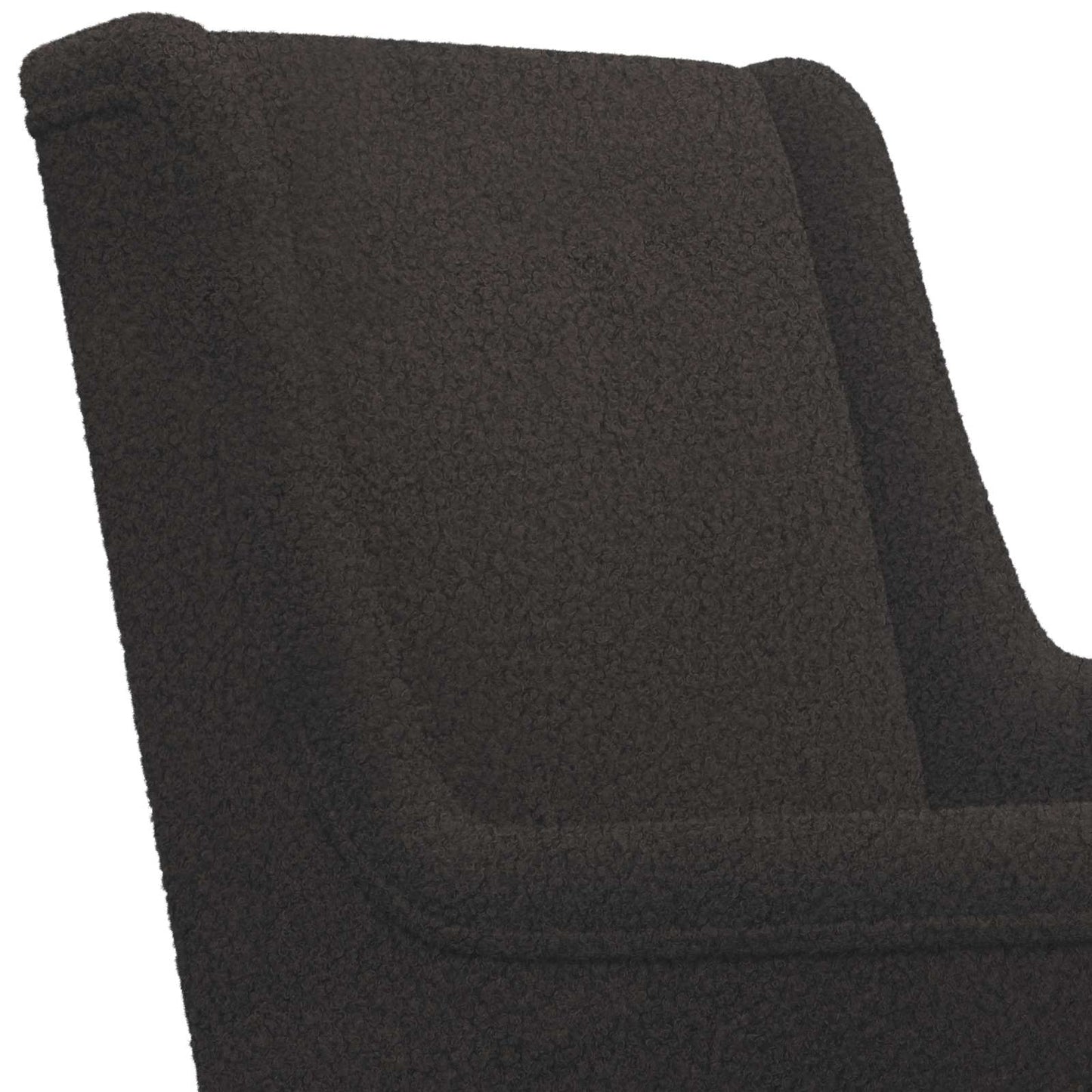 Sedia a dondolo Nero 62 x 80 x 85 cm Bouclé | homemem39