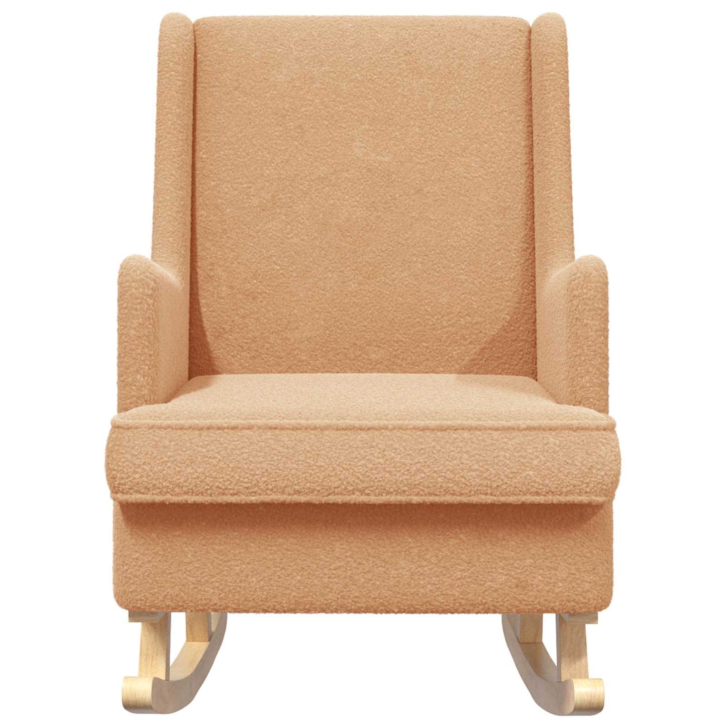 Sedia a dondolo Beige 62 x 80 x 85 cm Bouclé