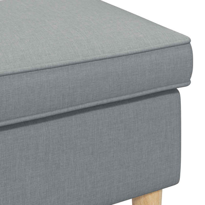 Poggiapiedi Grigio Chiaro 55 x 35 x 41 cm Poliestere | homemem39
