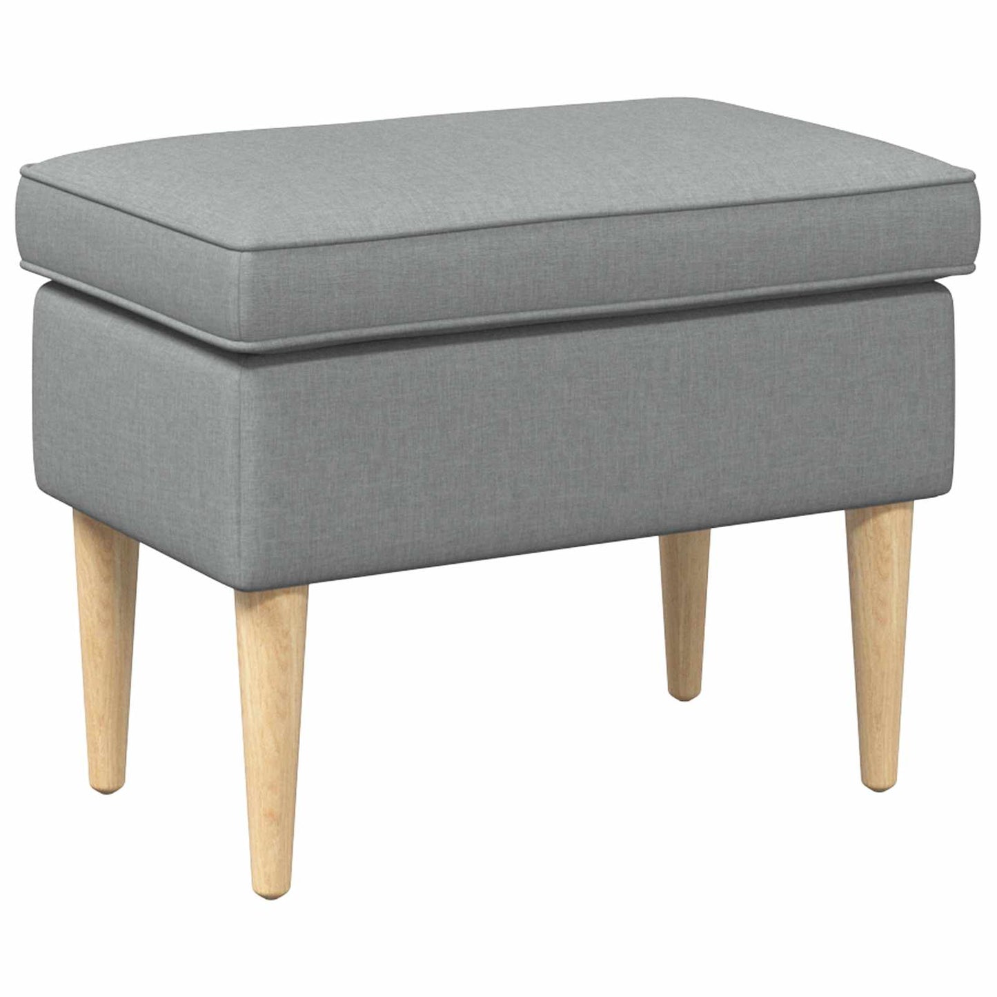 Poggiapiedi Grigio Chiaro 55 x 35 x 41 cm Poliestere | homemem39