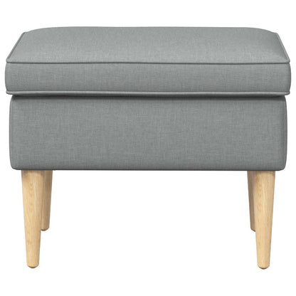 Poggiapiedi Grigio Chiaro 55 x 35 x 41 cm Poliestere | homemem39