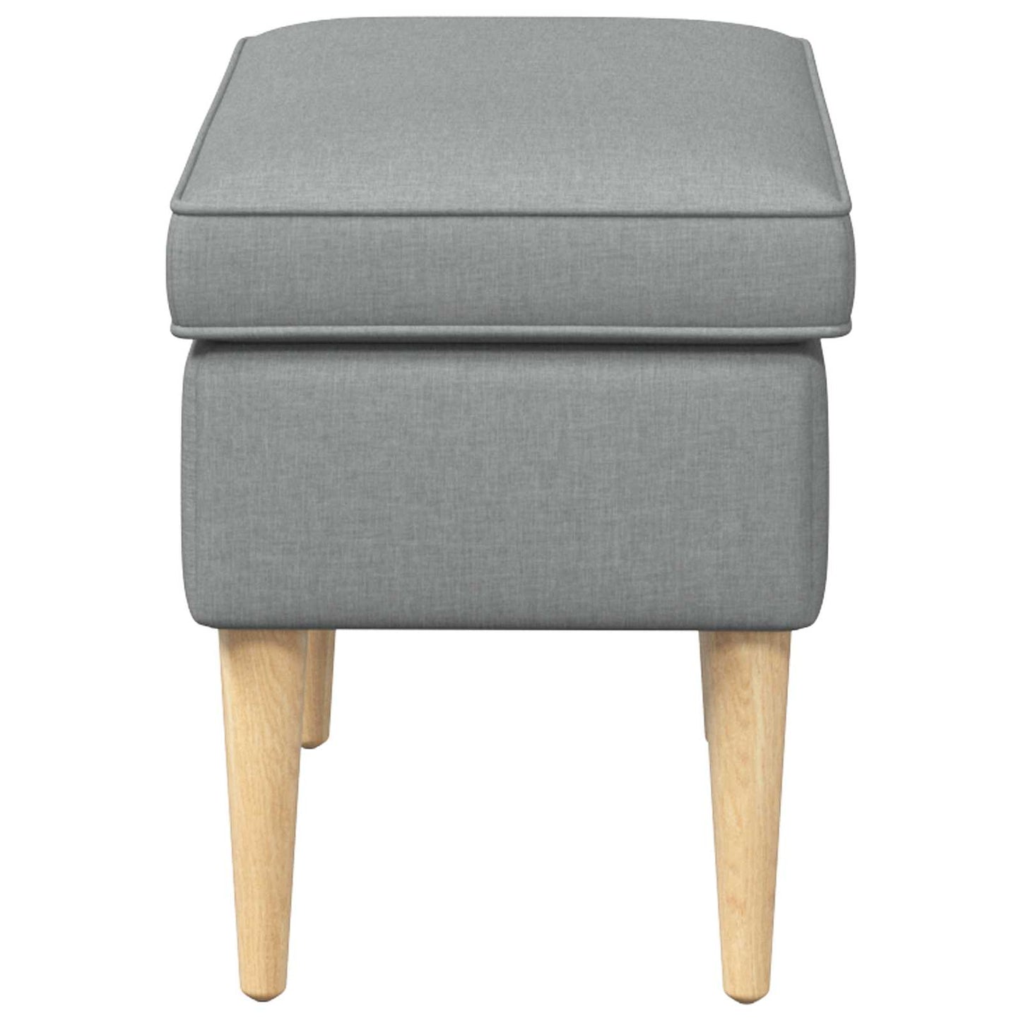 Poggiapiedi Grigio Chiaro 55 x 35 x 41 cm Poliestere | homemem39