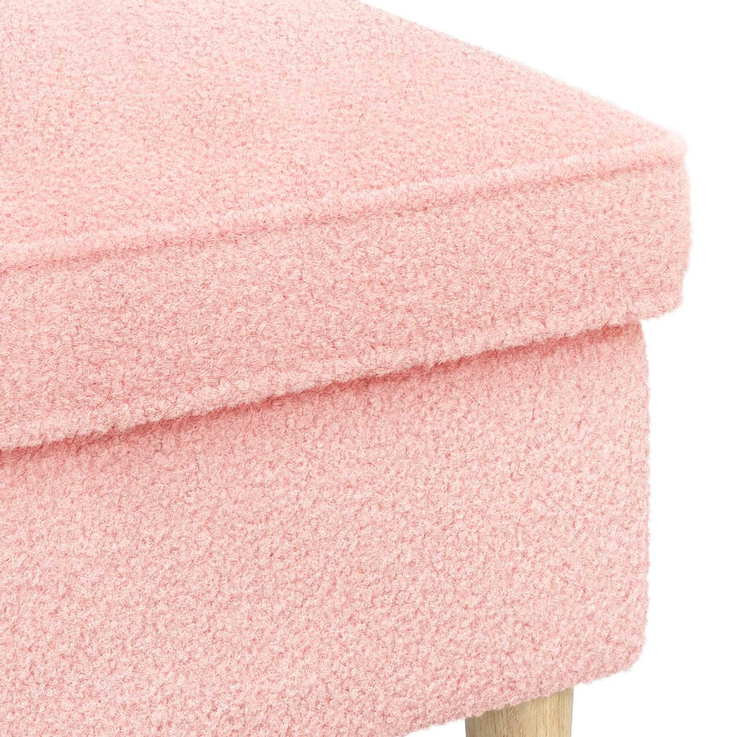 Poggiapiedi Rosa 55 x 35 x 41 cm Bouclé | homemem39