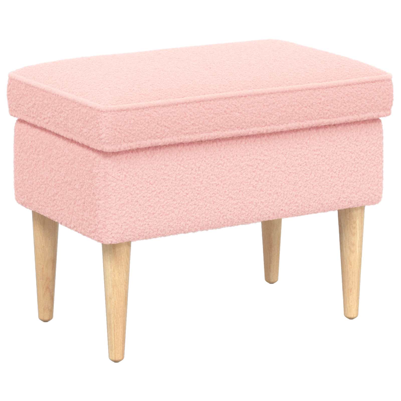 Poggiapiedi Rosa 55 x 35 x 41 cm Bouclé | homemem39