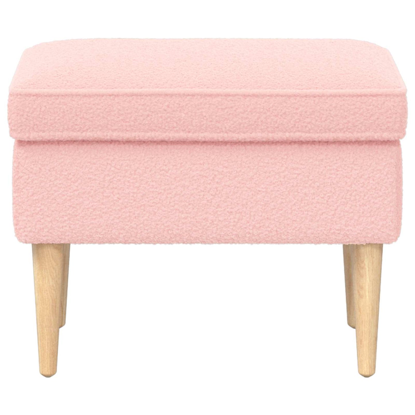 Poggiapiedi Rosa 55 x 35 x 41 cm Bouclé | homemem39