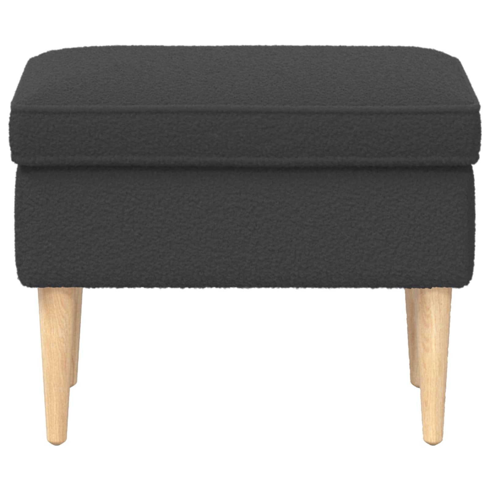 Poggiapiedi Grigio Scuro 55 x 35 x 41 cm Bouclé | homemem39