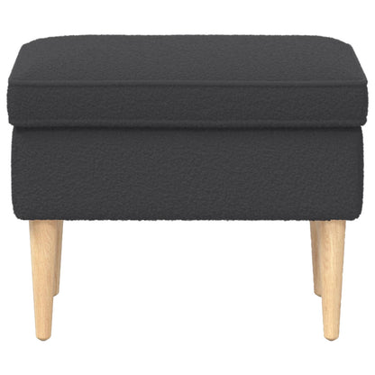 Poggiapiedi Grigio Scuro 55 x 35 x 41 cm Bouclé | homemem39