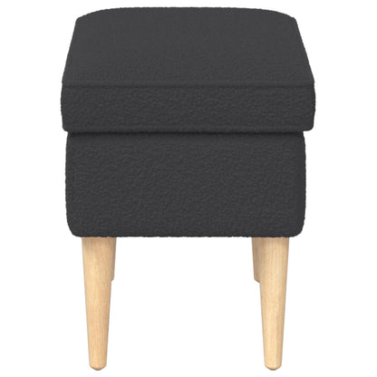 Poggiapiedi Grigio Scuro 55 x 35 x 41 cm Bouclé | homemem39