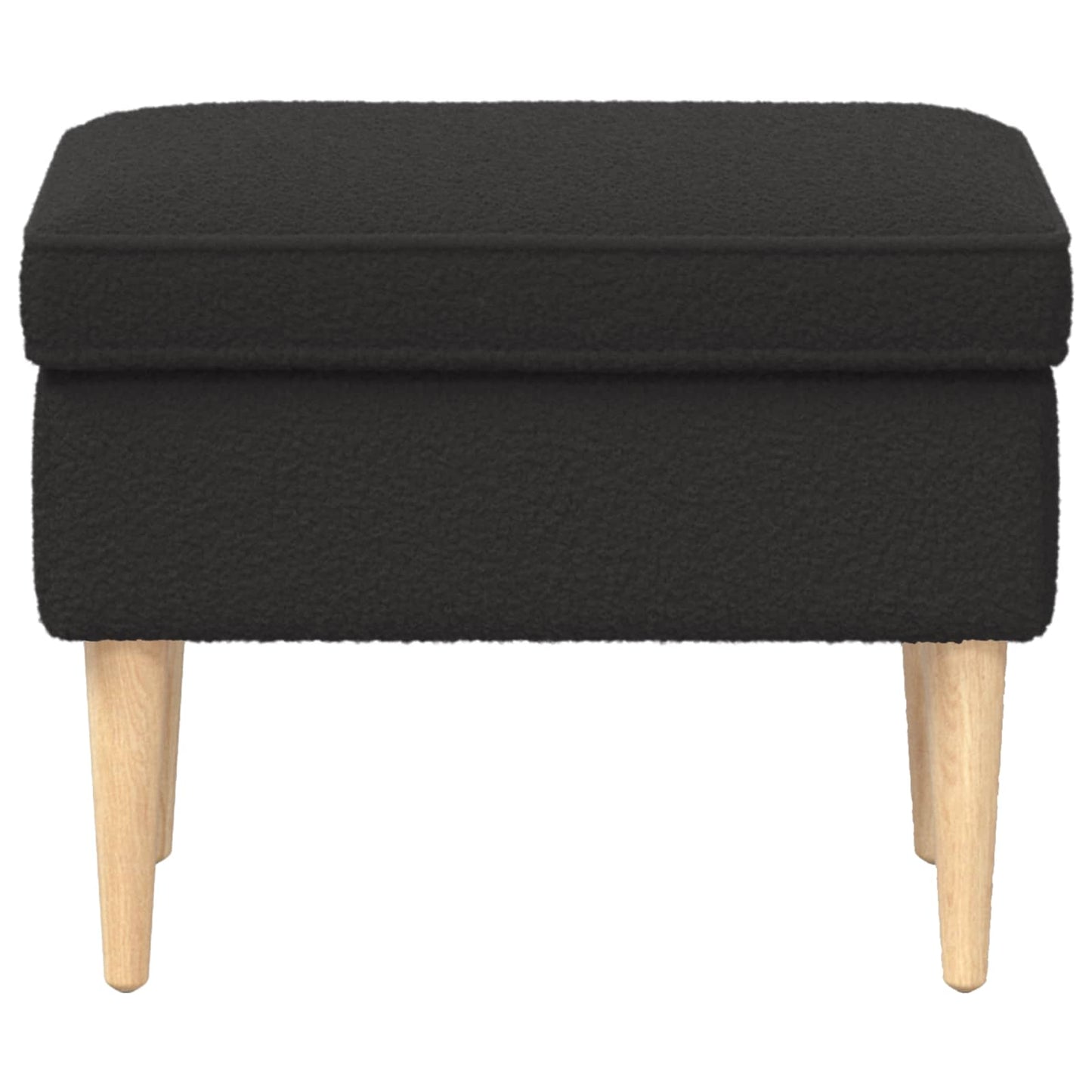Poggiapiedi Nero 55 x 35 x 41 cm Bouclé | homemem39