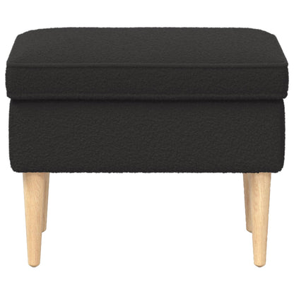 Poggiapiedi Nero 55 x 35 x 41 cm Bouclé | homemem39