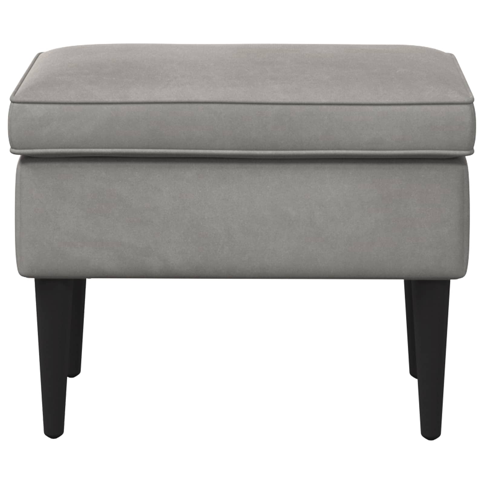 Poggiapiedi Grigio Chiaro 55 x 35 x 41 cm Velluto | homemem39