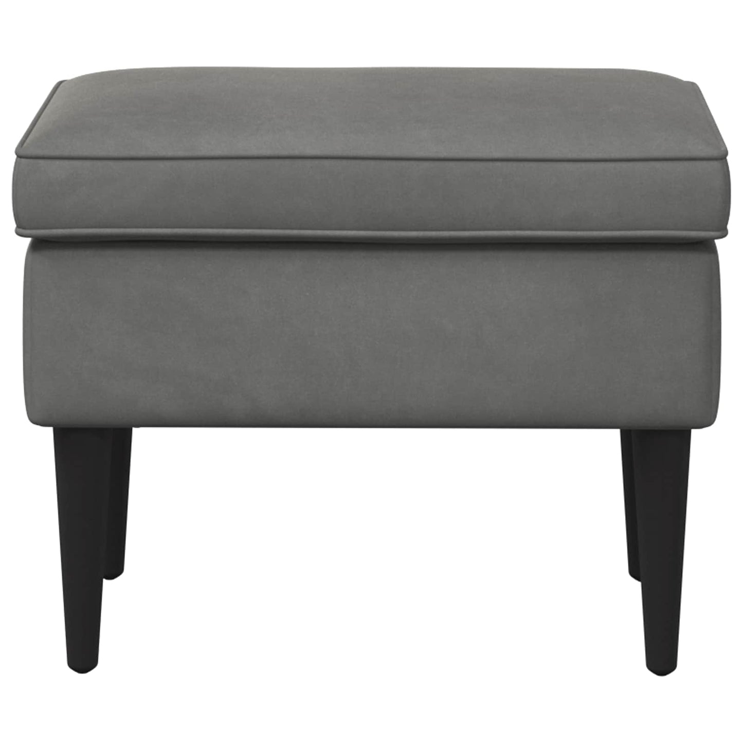 Poggiapiedi Grigio Scuro 55 x 35 x 41 cm Velluto | homemem39